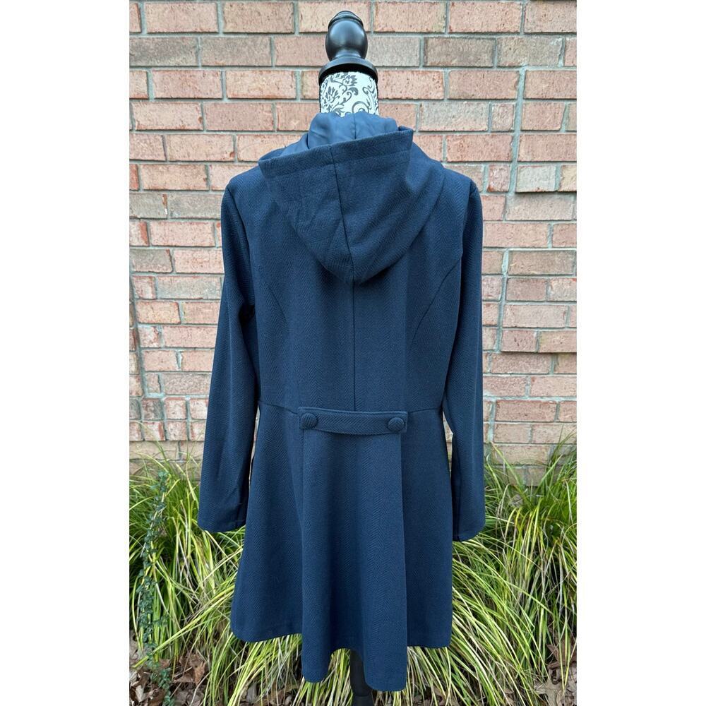 GUC Torrid Blue Hooded Peacoat Size 1 or US 14-16 - Picture 3 of 5